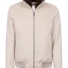 BOMBER IN CASHMERE CON COLLO IN LAPIN | Eddy Monetti Best