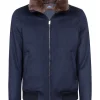BOMBER IN CASHMERE CON COLLO IN LAPIN | Eddy Monetti Hot