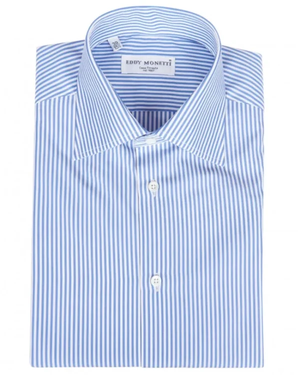 CAMICIA BASTONCINO CON COLLO CLASSICO | Eddy Monetti Online