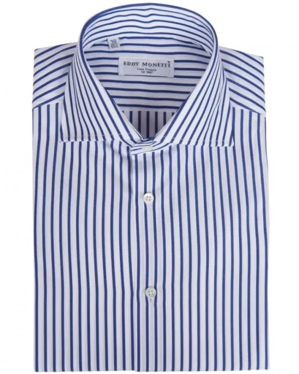 CAMICIA BASTONCINO CON COLLO FRANCESE | Eddy Monetti Fashion