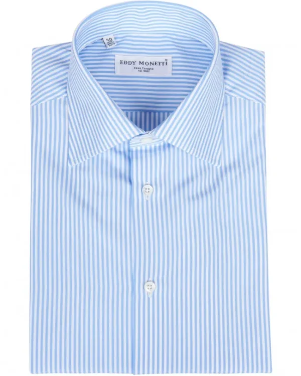 CAMICIA BASTONCINO CON COLLO CLASSICO | Eddy Monetti Discount