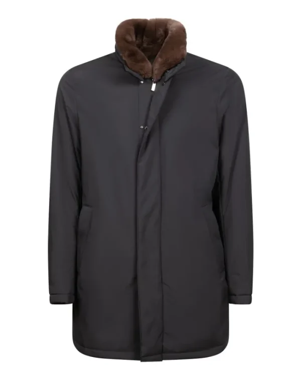 CAPPOTTO CON COLLO IN PELLICCIA | Eddy Monetti Fashion