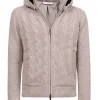 FELPA IN CASHMERE CON CAPPUCCIO IN LAPIN | Eddy Monetti Best