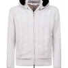 FELPA IN CASHMERE CON CAPPUCCIO IN LAPIN | Eddy Monetti Hot