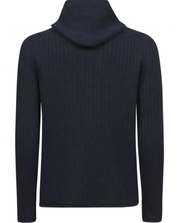FULL ZIP CON CAPPUCCIO IN CASHMERE | Eddy Monetti Sale