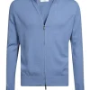 FULL ZIP IN CACHEMIRE - BLU CIELO | Eddy Monetti New