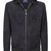 GIUBBOTTO IN SUEDE CON CAPPUCCIO | Eddy Monetti Discount