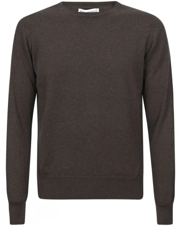 PULLOVER GIROCOLLO IN CASHMERE | Eddy Monetti Discount