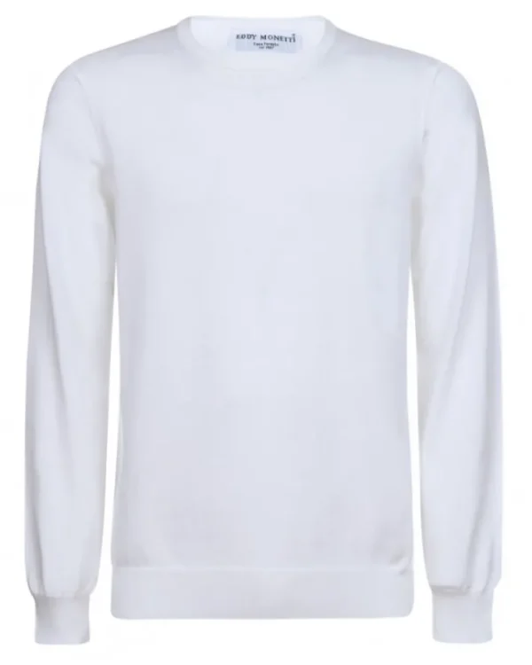 PULLOVER GIROCOLLO IN COTONE | Eddy Monetti Clearance