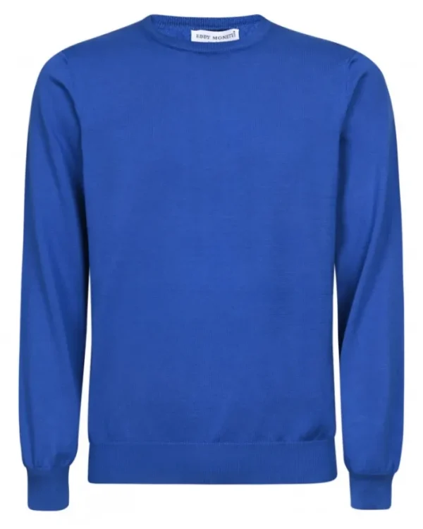 PULLOVER GIROCOLLO IN COTONE | Eddy Monetti Best